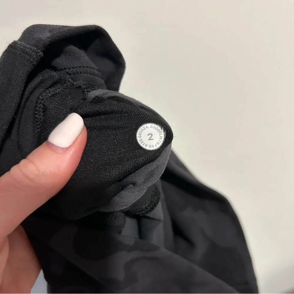 Lululemon Align Super High Rise Short *10” Incognito Camo Multi Grey Size 2